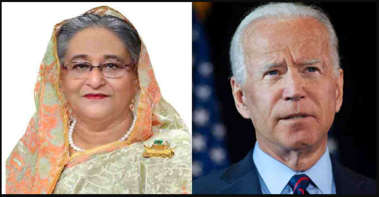 জো বাইডেনকে বাংলাদেশ সফরের আমন্ত্রণ শেখ হাসিনার